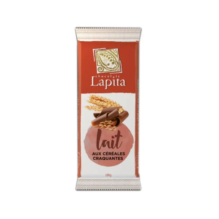 Tablette Lapita lait céréales craquantes 100G