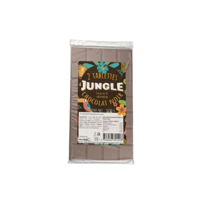 Lot de 2 tablettes Jungle noir 2x100G