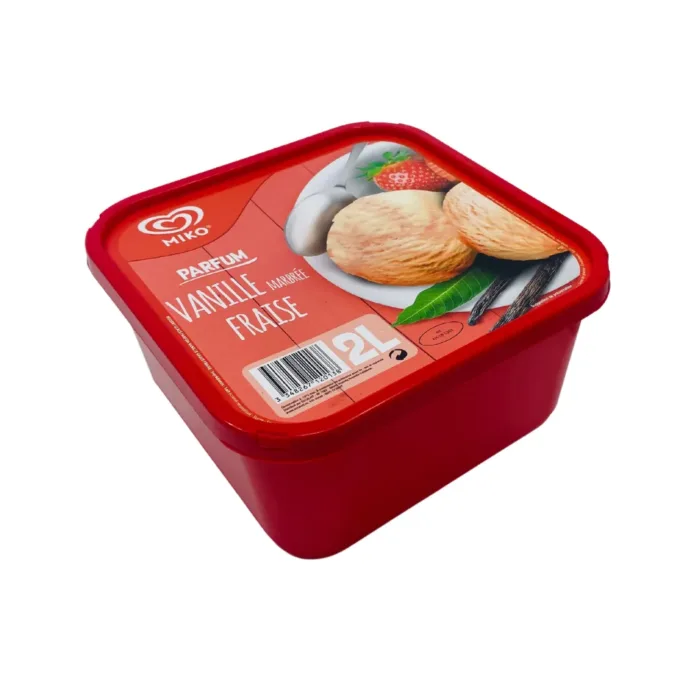 Glace Miko Vanille/Fraise 2L