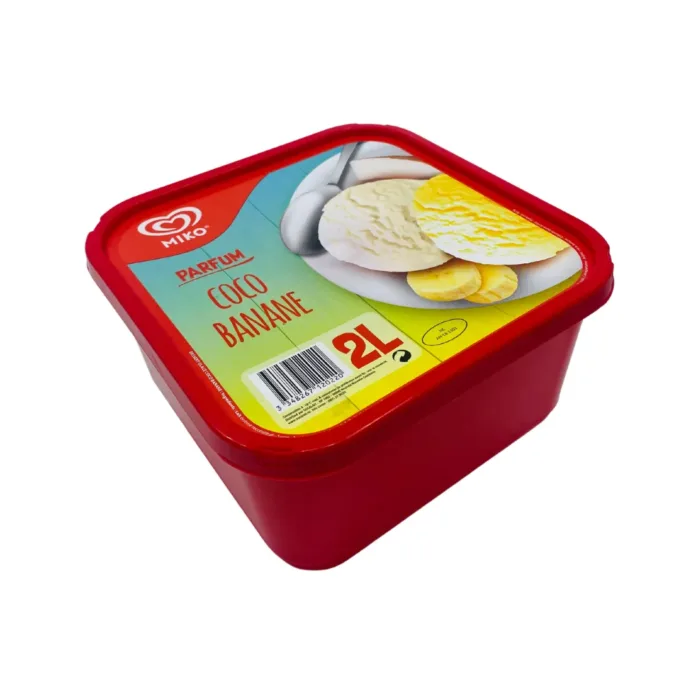 Glace Miko 2L coco banane