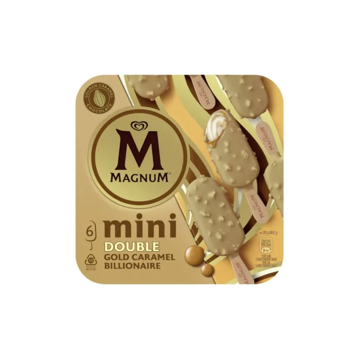 Magnum Mini Double gold caramel Billionaire x6