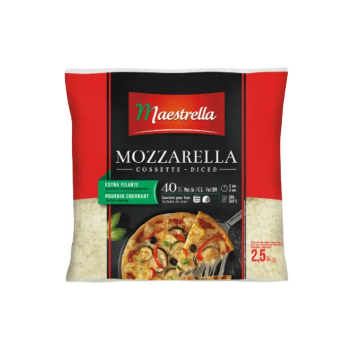 Mozzarella cossette 2,5KG