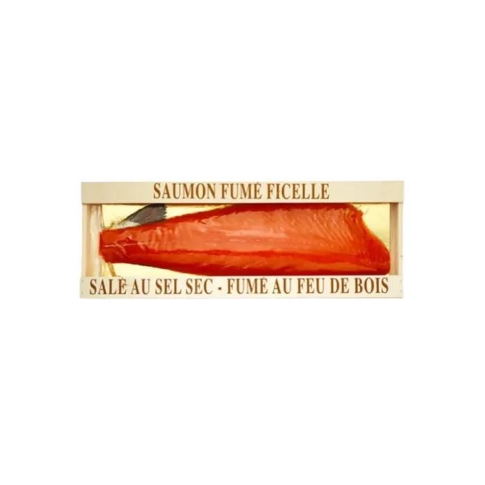 Saumon fume de Norvège en caisse de bois 1,9KG