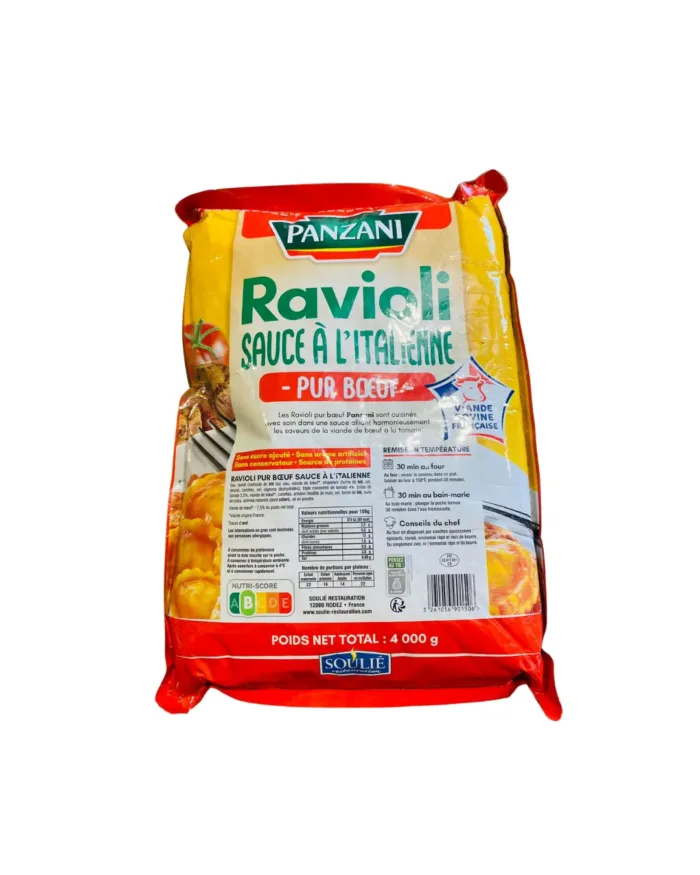 Raviolis sauce tomate ss porc 5/1 4KG