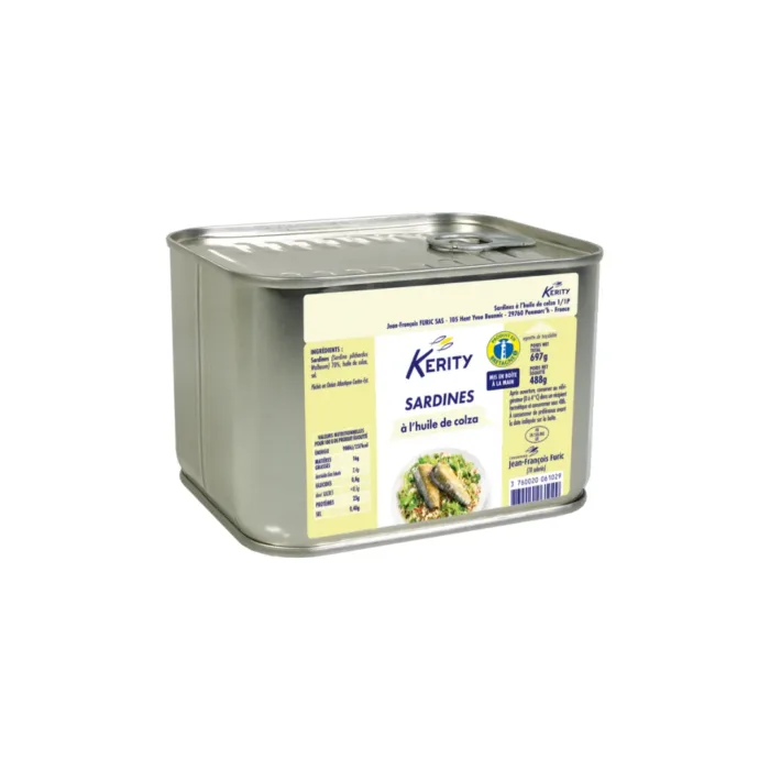 Sardine huile boite 4/4 700G