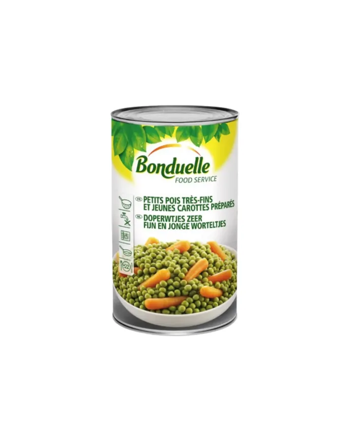 Petit pois carotte boite 5/1 4KG