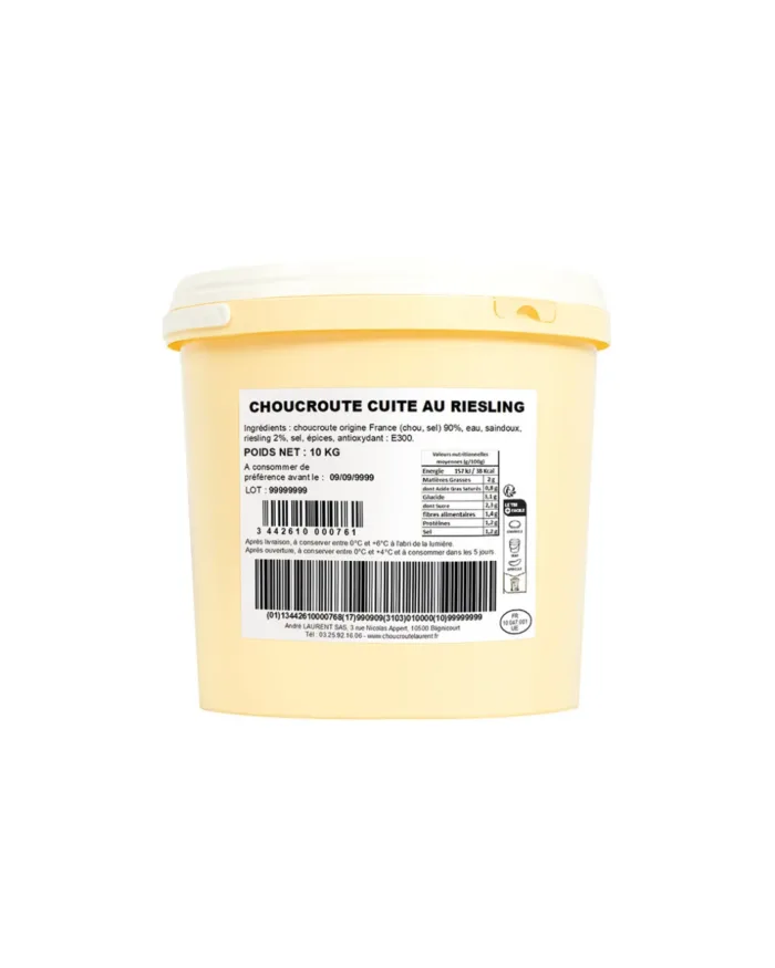 Choucroute cuite au riesling 10KG
