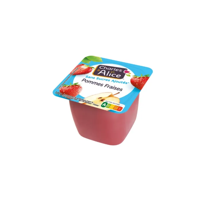 Compote pomme fraise 120X100G