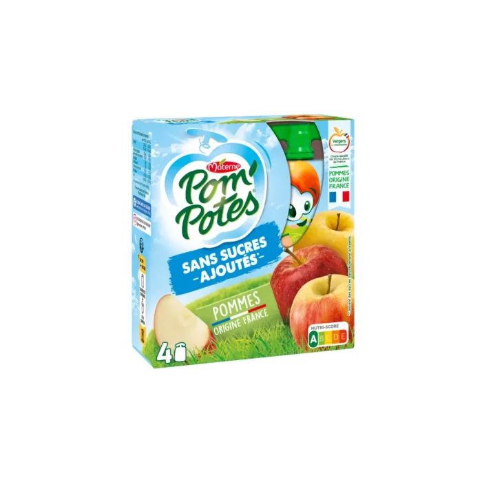 Pom'potes gourde SSA pomme 4X90G