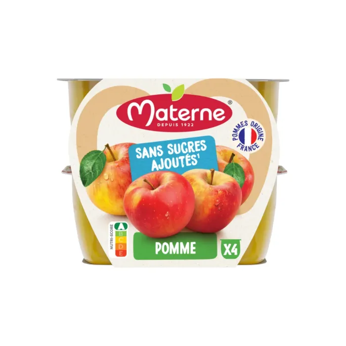 Compote Materne pot SSA pomme 4X100G