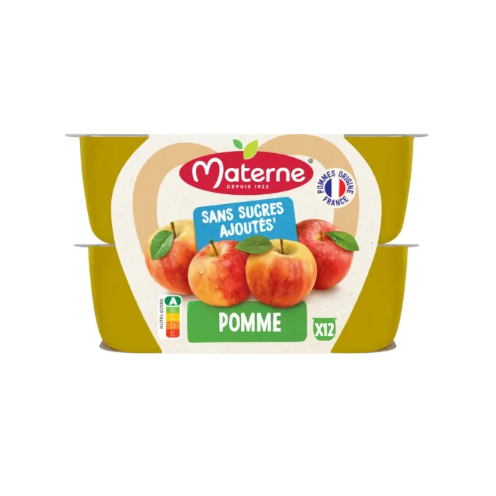 Compote Materne SSA pomme 12X100G