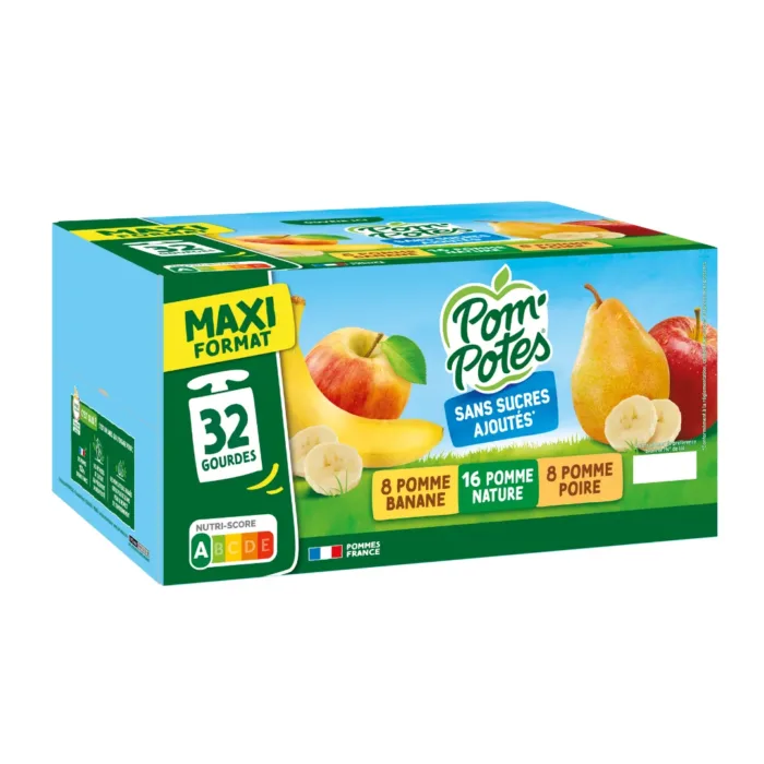Pom'potes gourde SSA mix pom/pom-poir/pom-ban 32X90G
