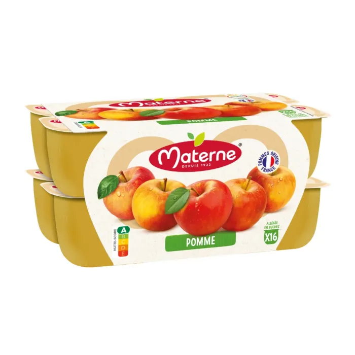 Compote Materne SSA pomme 16X100G