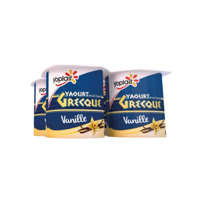 Yaourt brassé façon Grec vanille Yoplait 4X125G