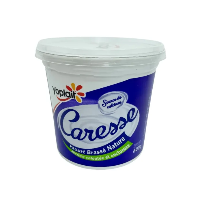 Yaourt nature caresse pot 600G