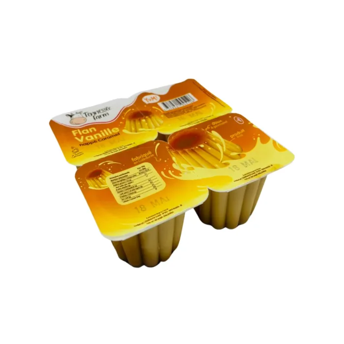 Flan vanille caramel Tennessee Farm 4X100G