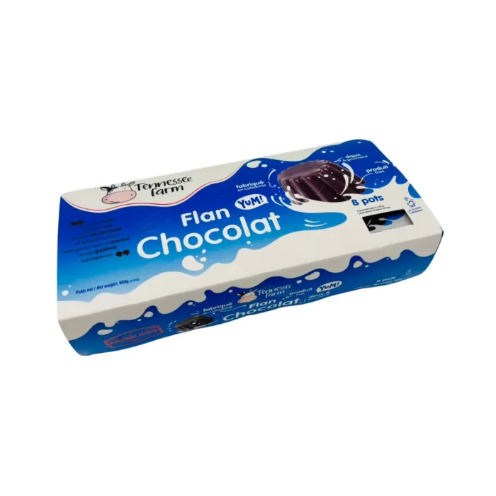 Flan chocolat Tennessee Farm 8X100G